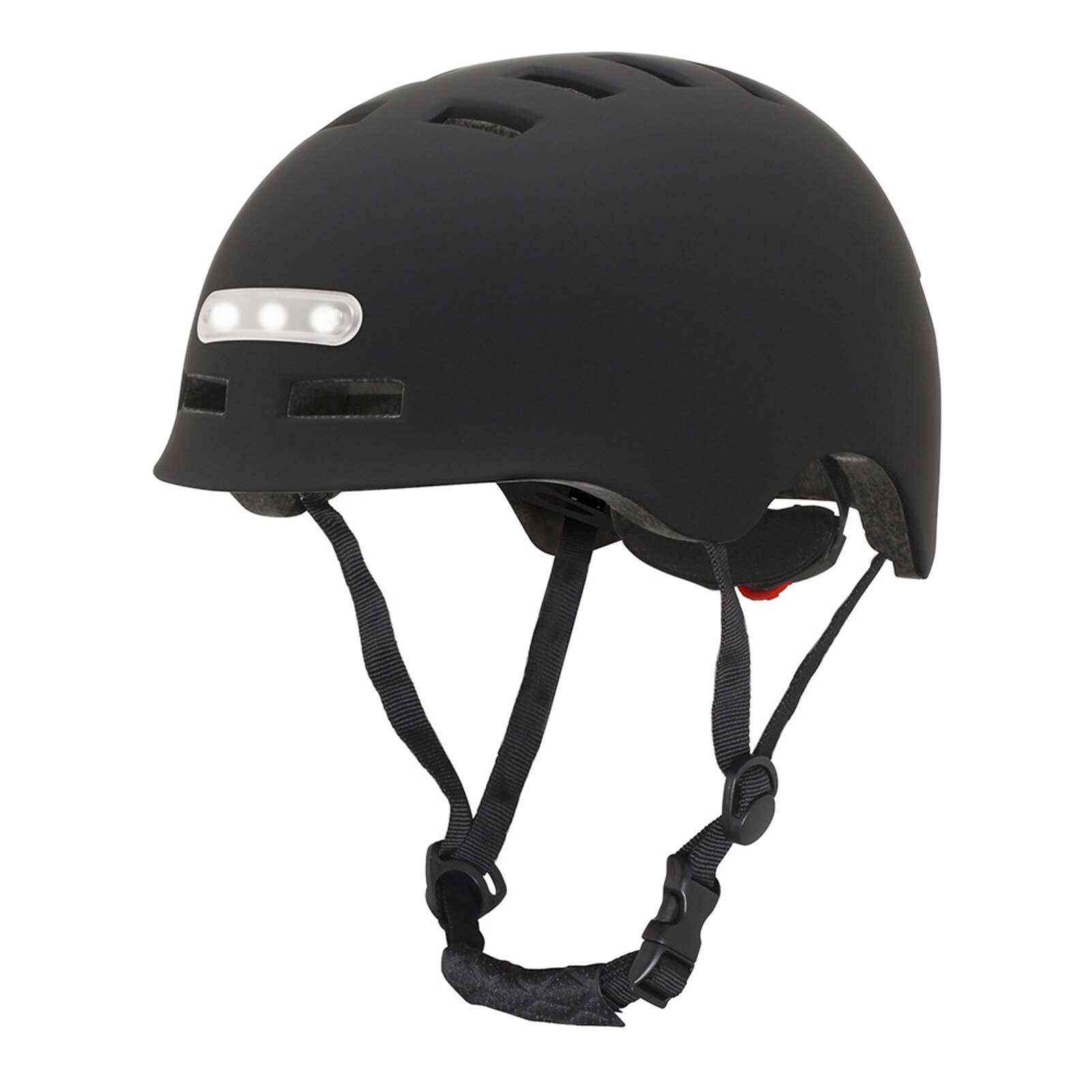 Sport Fahrrad Reiten Helm Integral- geformten Freizeit Hütte mit Vorne Hinten Lichter Professionelle alle-Terrain Fahrrad Sport Helme: schwarz