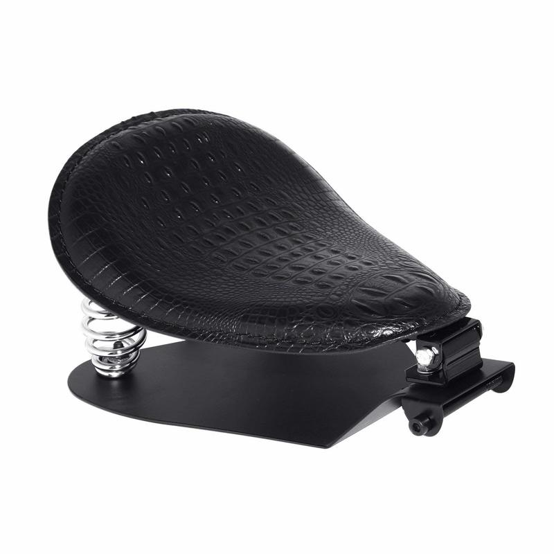 Motocicleta negra 3 "Bobber asiento individual Kit de soporte de resorte para Sportster XL 883 1200 48