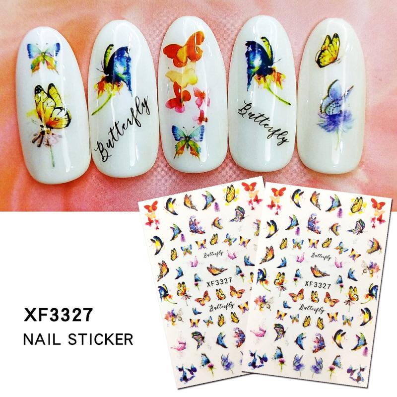1 pièces belle papillon fantaisie 3D dos colle ongle décalcomanie décoration ongle Art ongle outil ongle ornement érable ongle autocollant
