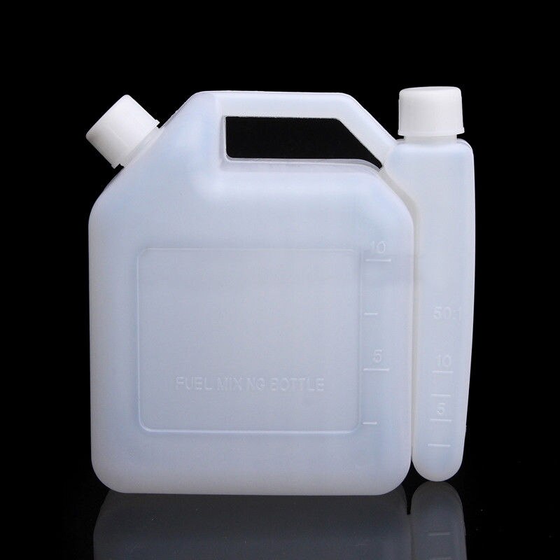 1.5 L 2-Stroke Oil Petrol Fuel Mixing Bottle For Trimmer Chainsaw 25:1