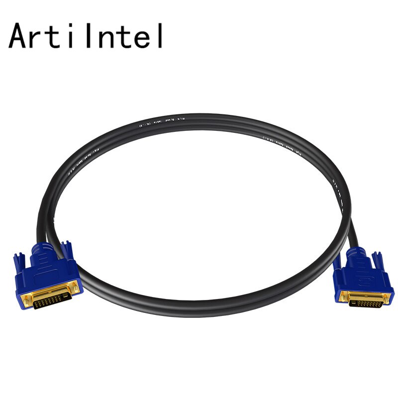 1080P DVI Cable 24+1 DVI-I DVI to DVI Cable Adapter for Projector Laptop TV PC