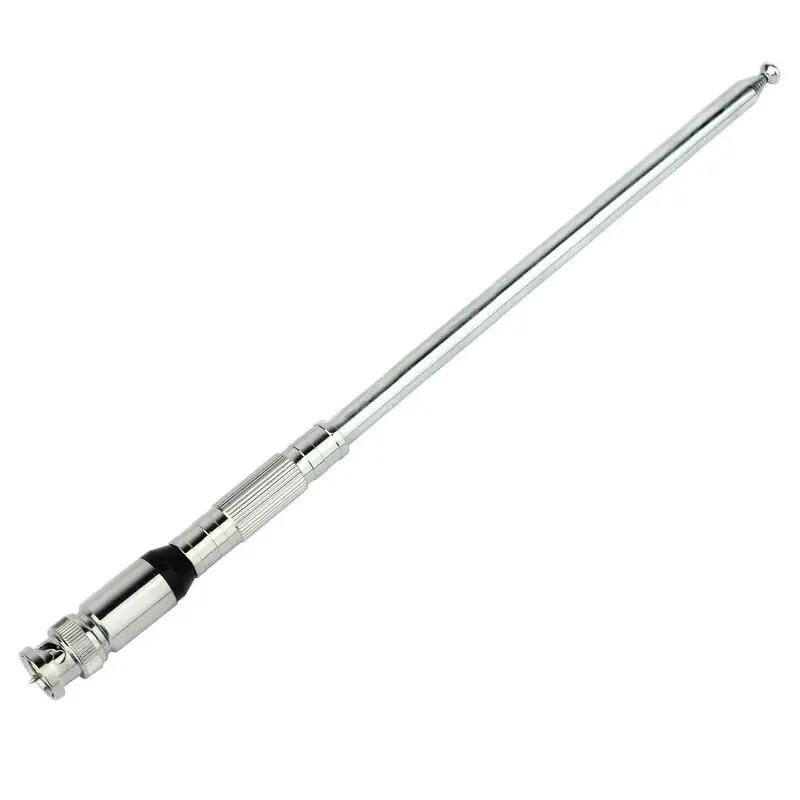 Litake 1150mm VHF Radio TNC/ BNC Antenna Stainless Steel VHF FM Antenna 76-108mhz for FM Radio Transmitter