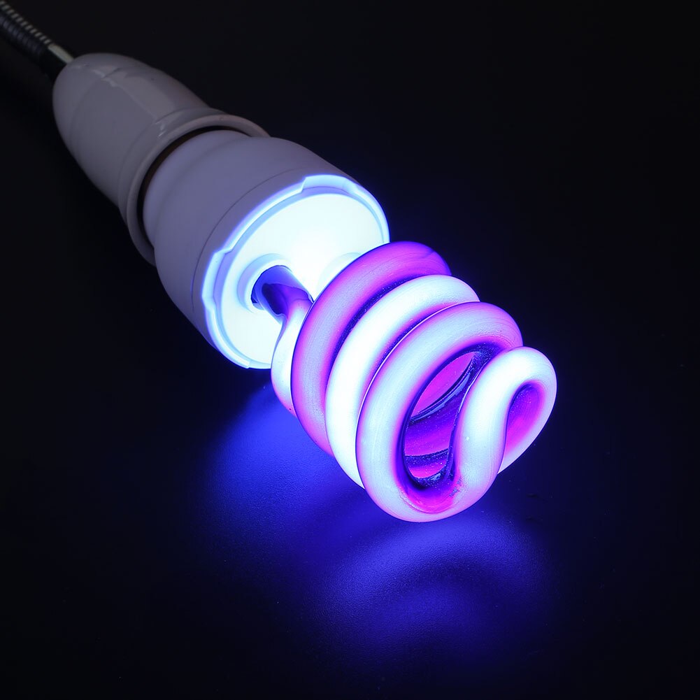 E27 15W Ultraviolet Fluorescent Low Energy Screw Lamp Light Bulb Sterilize