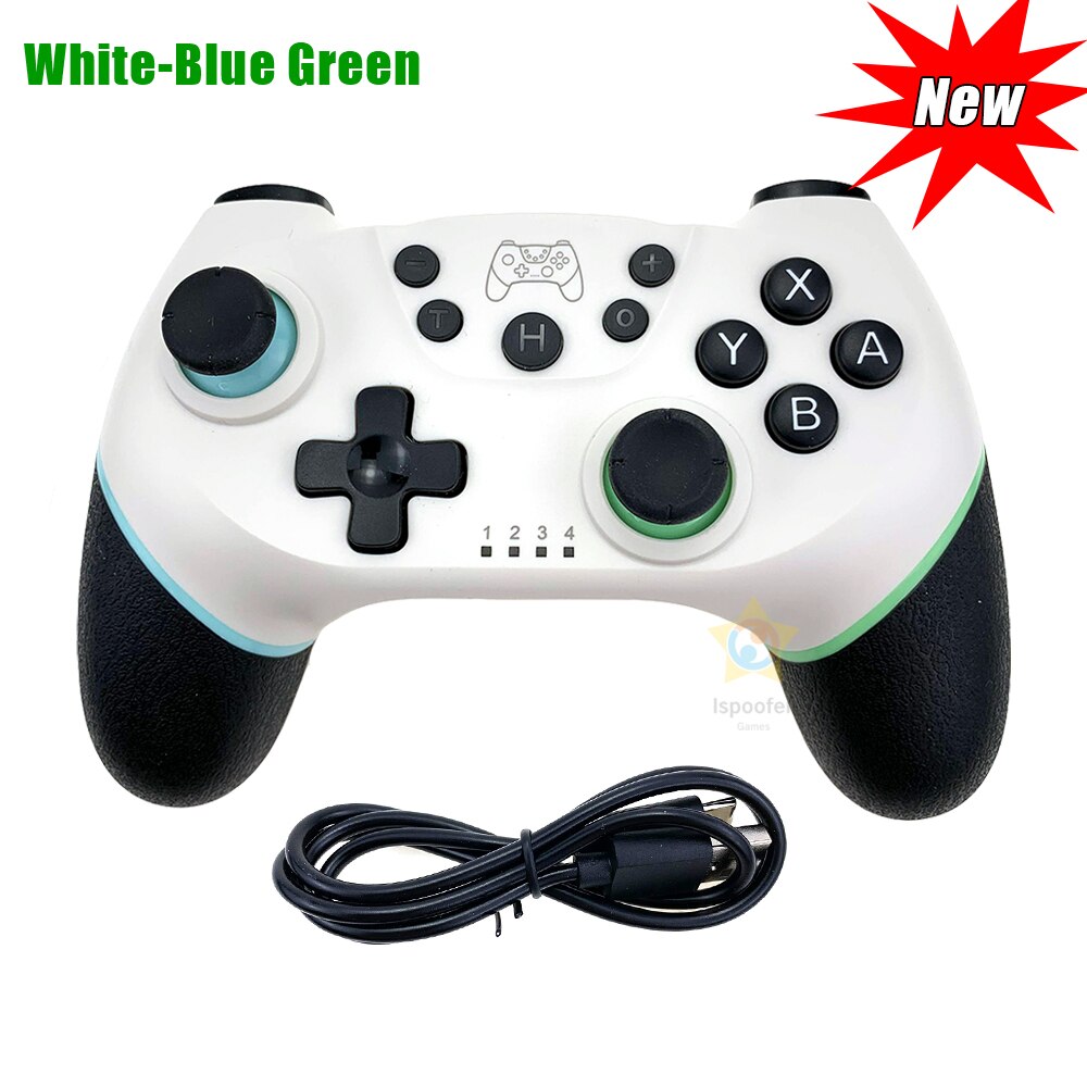 1/2 Pcs Wireless Bluetooth-compati Pro Controller Gamepad Joypad Remote Joystick for Nintend Switch Console Game Accessories: White B 1PCS