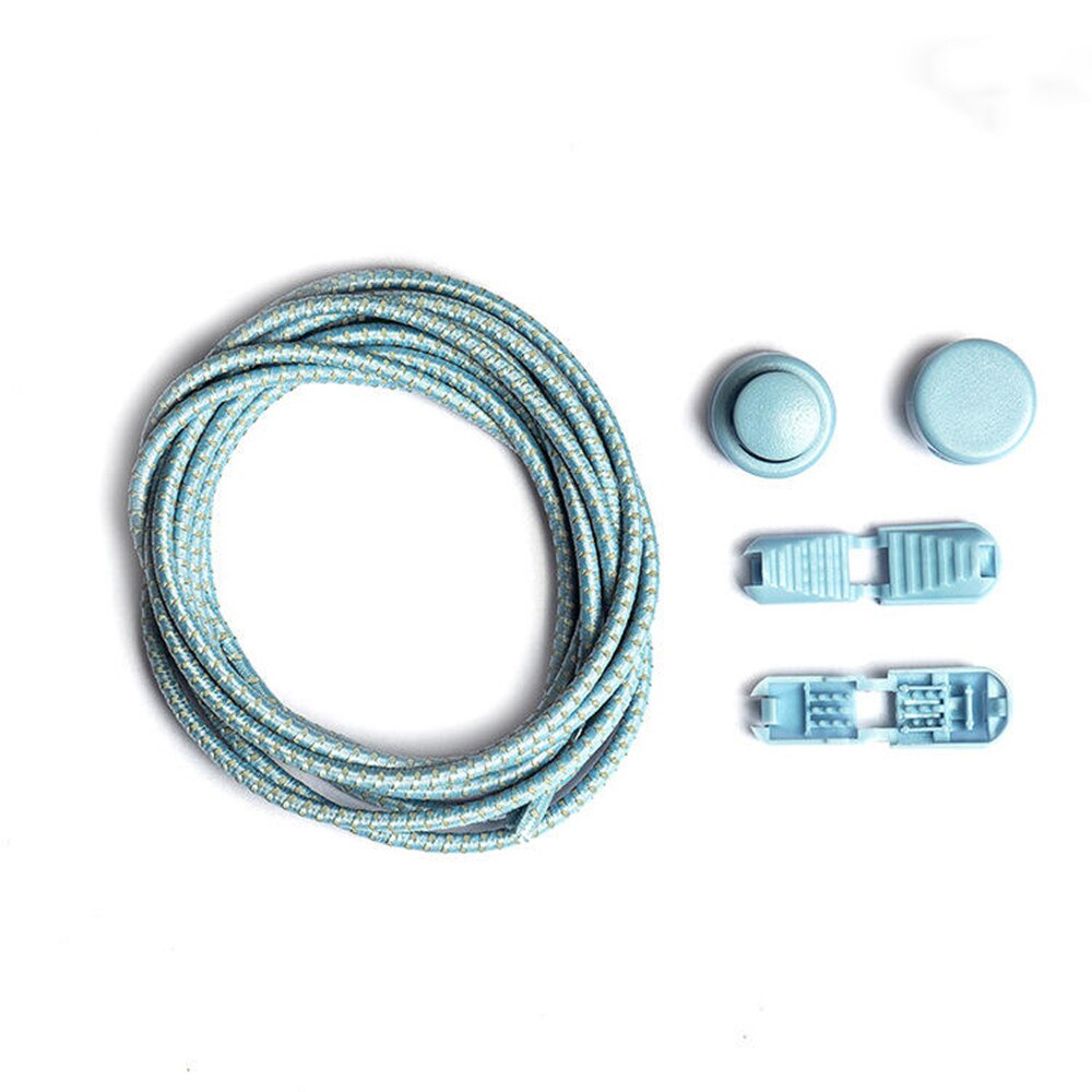 Cordones reflectantes a la para zapatillas deportivas, Cordones elásticos de 3mm,: light blue