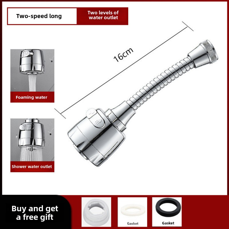 Adaptador universal de torneira de cozinha, 2/3 modos, rotação 360, extensores de filtro, utensílios de cozinha, spray, economia de água, bico de torneira: Vermelho
