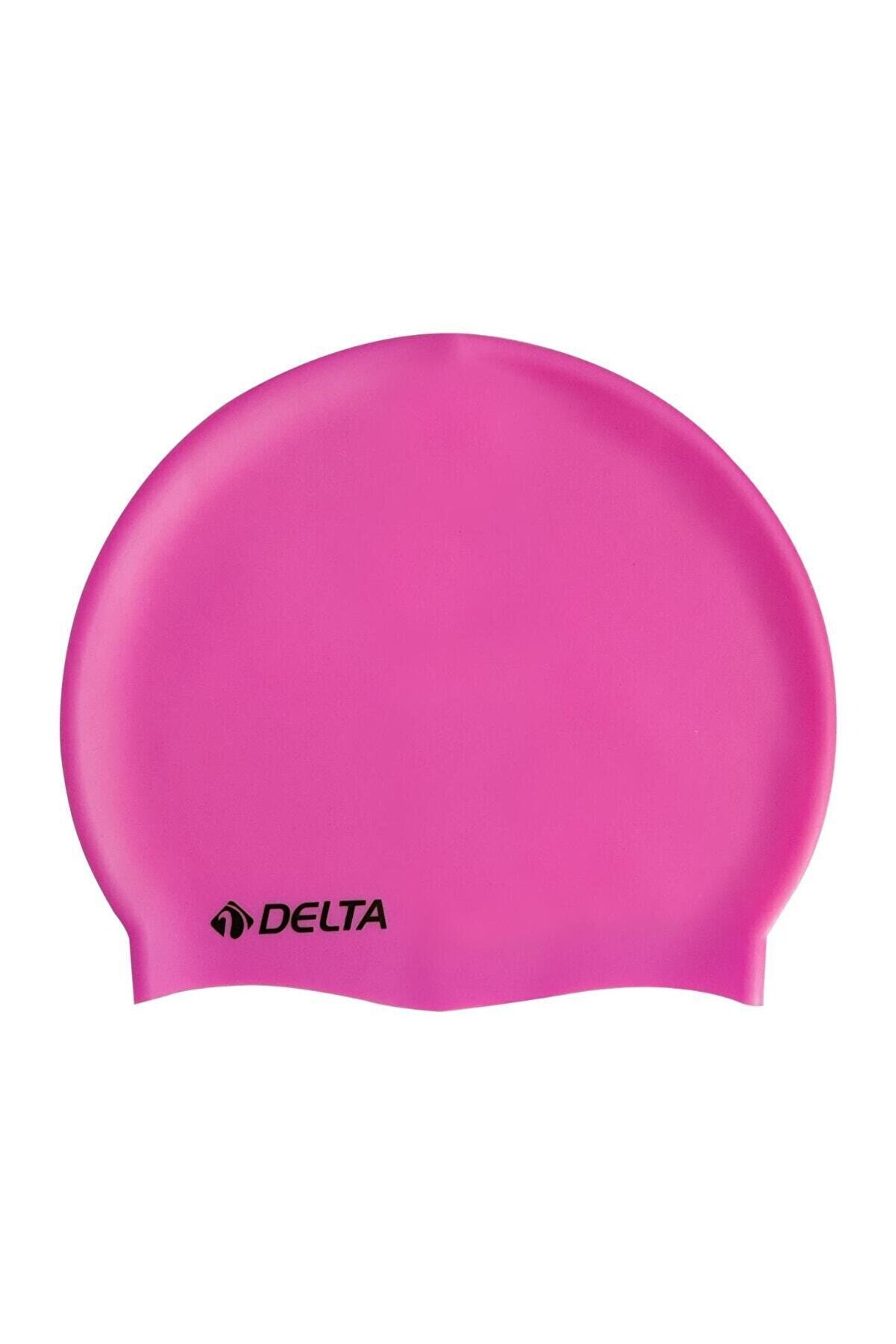 Bonnet de bain en Silicone, pour piscine de luxe, couleur unie Piscine et fruits de mer. Taille Standard. Pour adulte et enfant: PINK