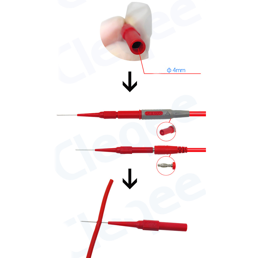 Digital Oscilloscope Bausatz Probe Pins Kist Automotive Acupuncture Repair Tools Accessories Into 4mm Jack For Car