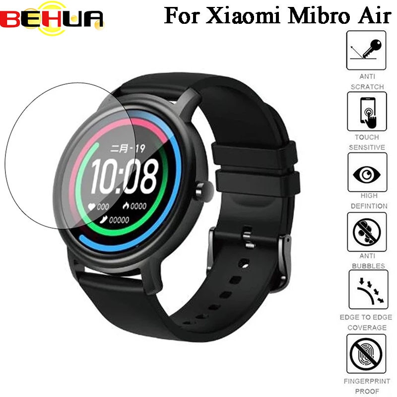 Behua hærdet glas ur skærm film beskytter cover til xiaomi ur luftbeskyttende smartwatch til mibro air tilbehør film