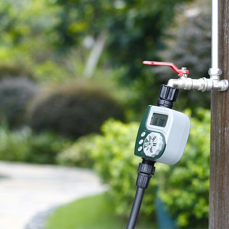 Cyfrowy elektroniczny wąż zraszacz czasowy wyłącznik przepływu wody ogrodowy sterownik nawadniania duży ekran LCD może CSV