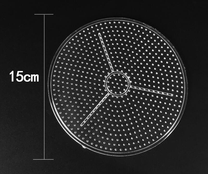 Yant jouet 10 pieces/set 5mm hama beads pegboard transparent template board circular square diy illustration material board perler beads