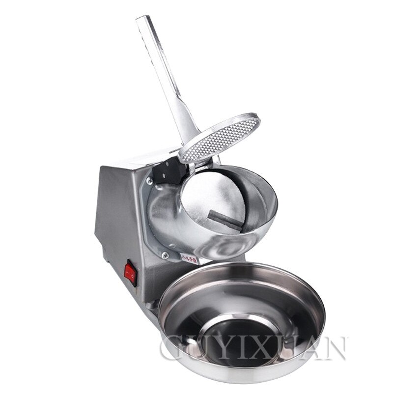 180W household small ice machine stainless steel ice machine commercial electric tea shop cafe bar sand ice machine