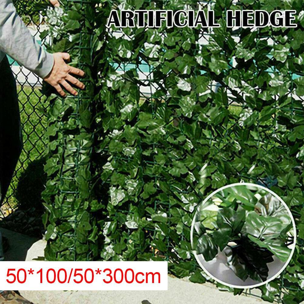 0.5x3m/0.5x1m Artificial Ivy Privacy Fence Screen Artificial Hedges Fence And Faux Ivy Vine Leaf Decoration For Outdoor Decor