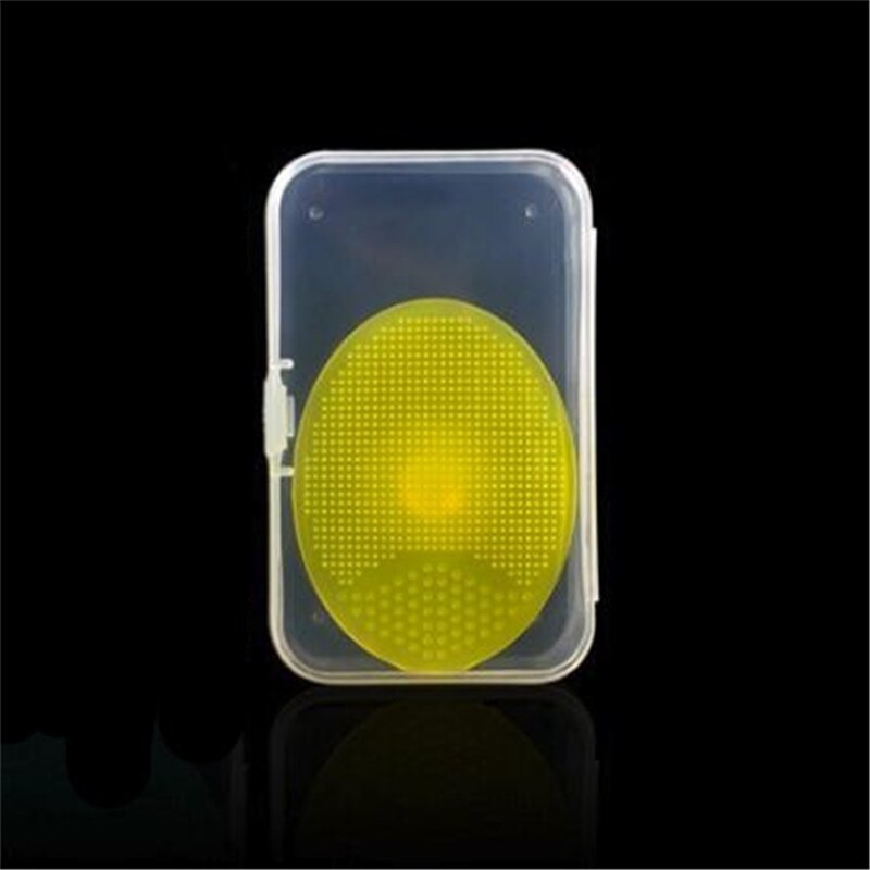 Shampoo Brushes Hair Comb 1PC Silicone Massager Comb Scalp Shower Body Brush Healthy Bath Brush Soft Brush Infant Body Hair: Yellow with box