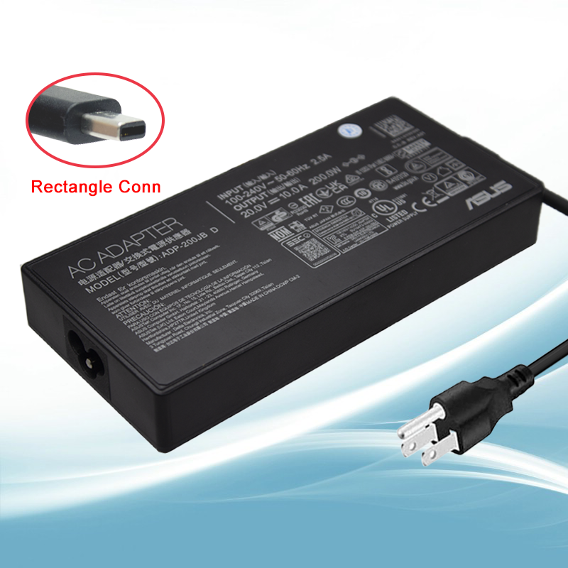 20V 10A 200W ADP-200JB D Rectangle Conn AC Adapter Power Laptop Charger For ASUS TUF Gaming A14 ) FA401WV: Orange