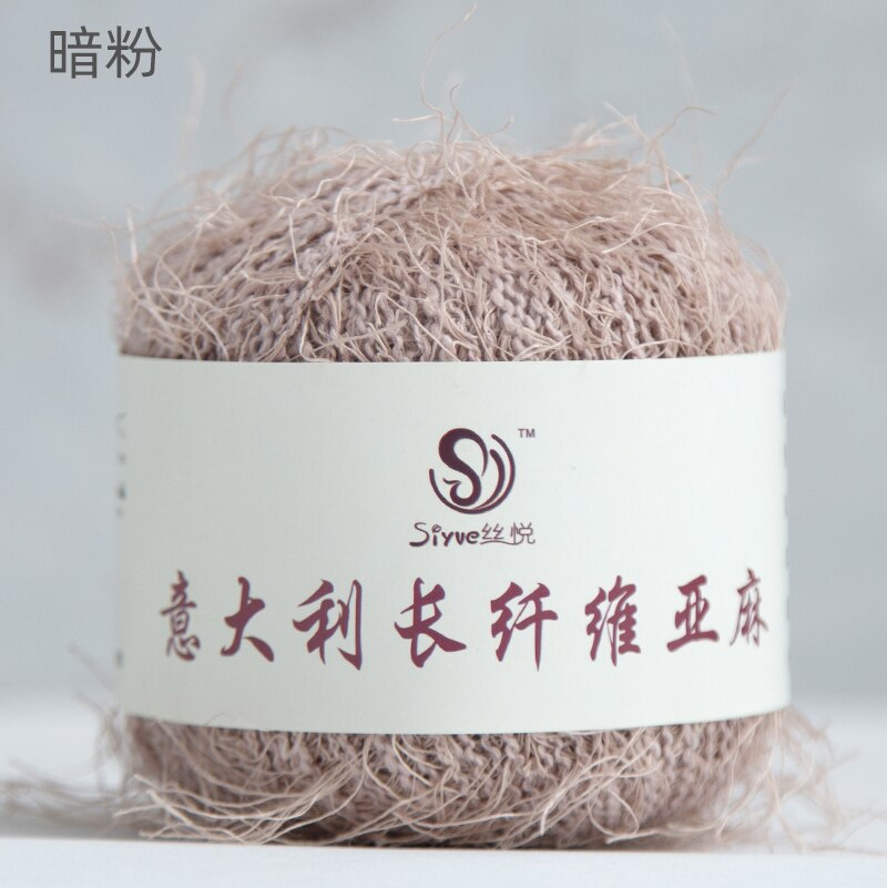 Linen Thin Blend Yarn Spring Summer Hand woven Crochet Thread Fiber Flax Knitting Sew Yarn For Crocheting Needle Work: 19