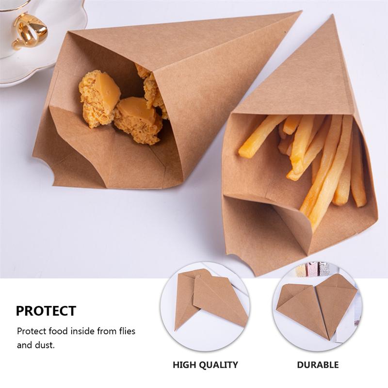 20 Pcs Portable Storage Box Kraft Paper Packing Box Biscuit Wrapping Box