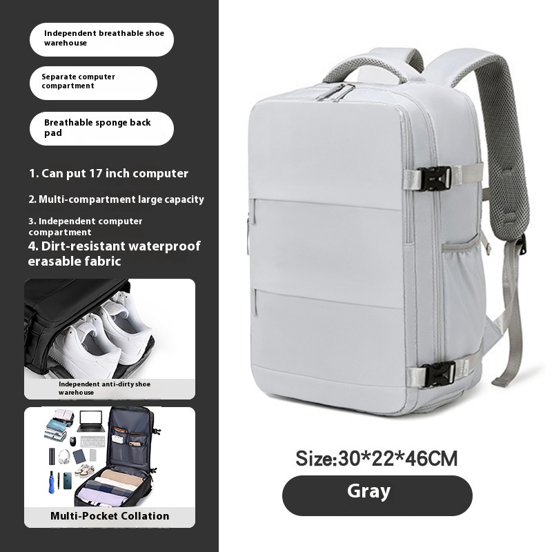 Mochila 40x20x25 Ryanair, mochila de viagem para mulheres e homens, item pessoal mochila de transporte, mochila para laptop de fim de semana de negócios: Bege