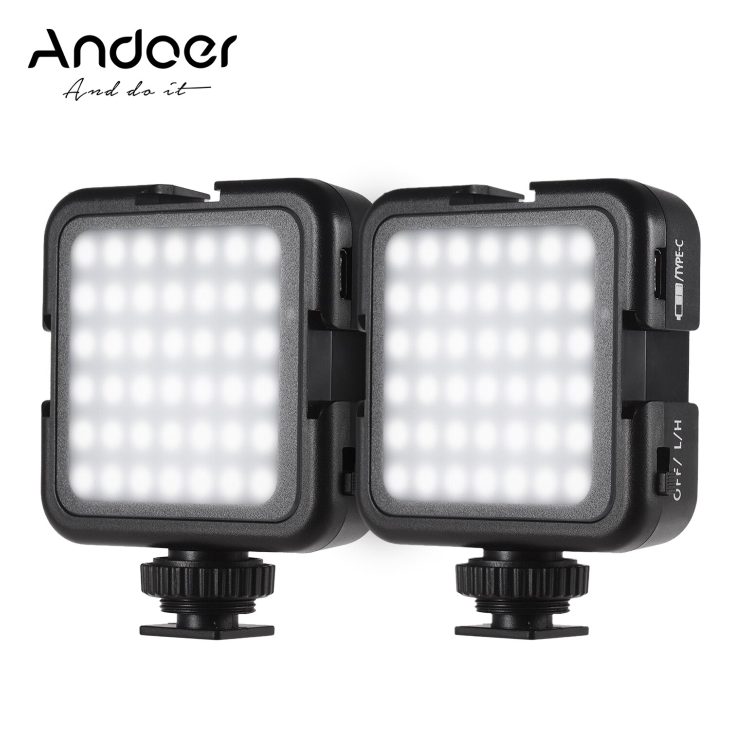 Andoer LED Video Verlichting Dimbare Helderheid 6000K Schieten Fotograferen Verlichting voor Canon Nikon Sony Digitale DSLR Camera 'S