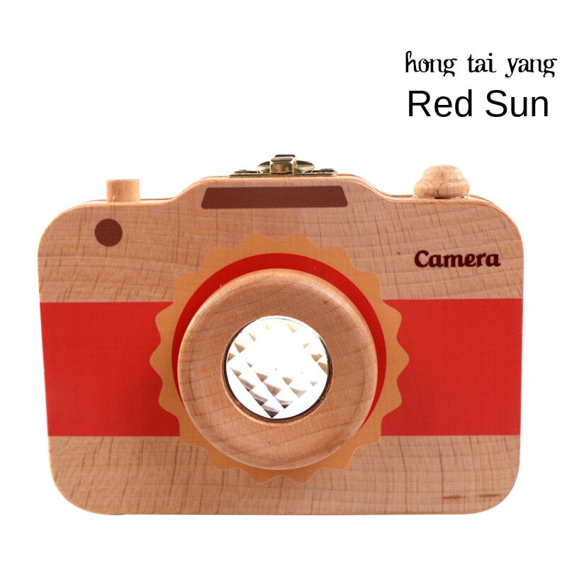 Wooden Children Camera Deciduous Teeth Storage Case Baby Teeth Storage Box Collection Saver Teeth Box: A