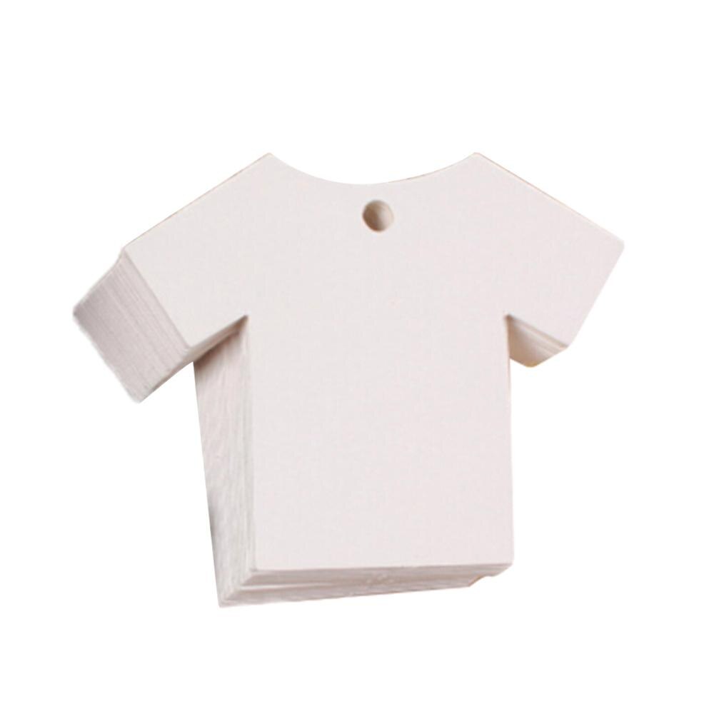 Etiqueta de embalaje Kraft con forma de ropa hecha a mano para , Etiquetas adhesivas de Papel Kraft para , galletas, dulces, Etiquetas de Papel hechas a mano, 50 Uds.: Blanco