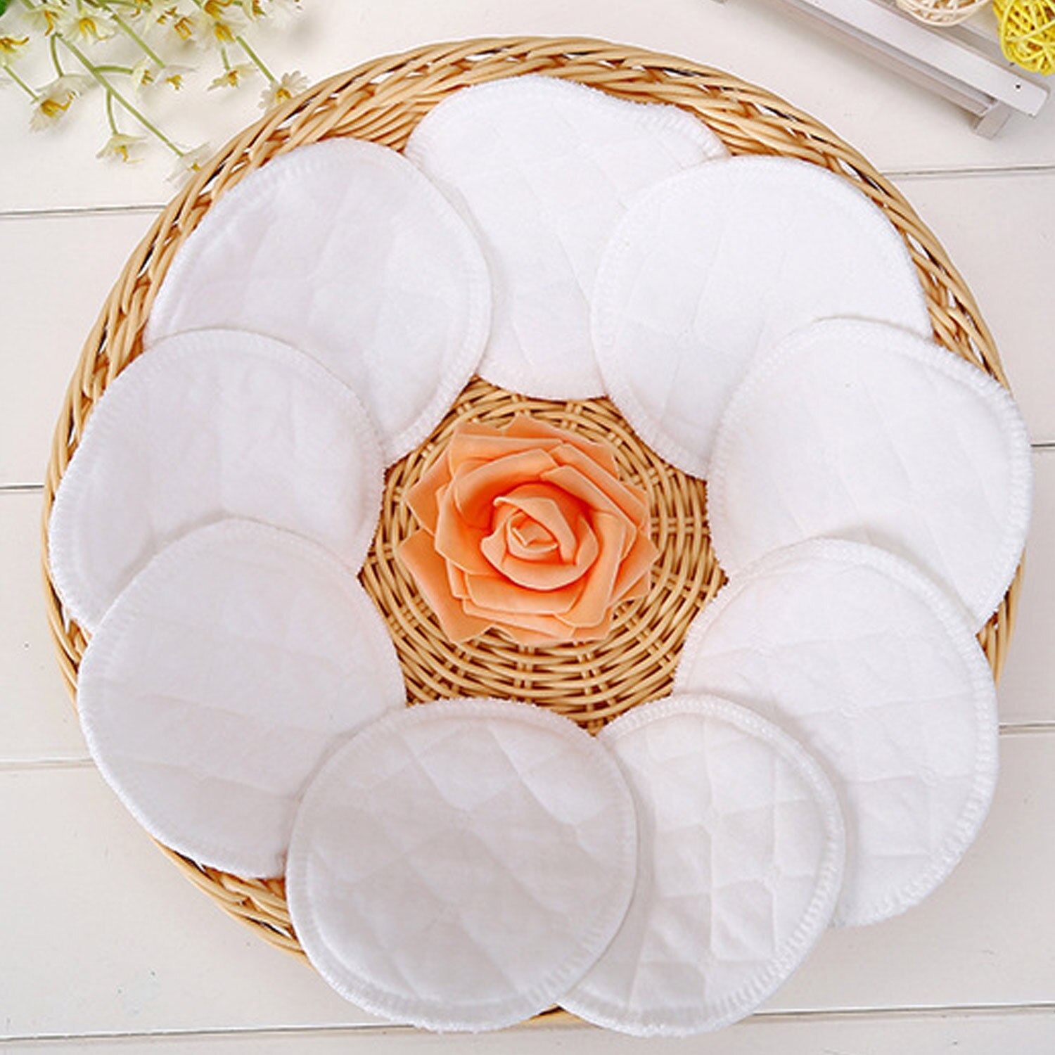 20PCS Washable Reusable Leakproof Anti-Overflow Cotton Breastfeeding Nursing Breast Pads for Pregnant Women Mama Maternity