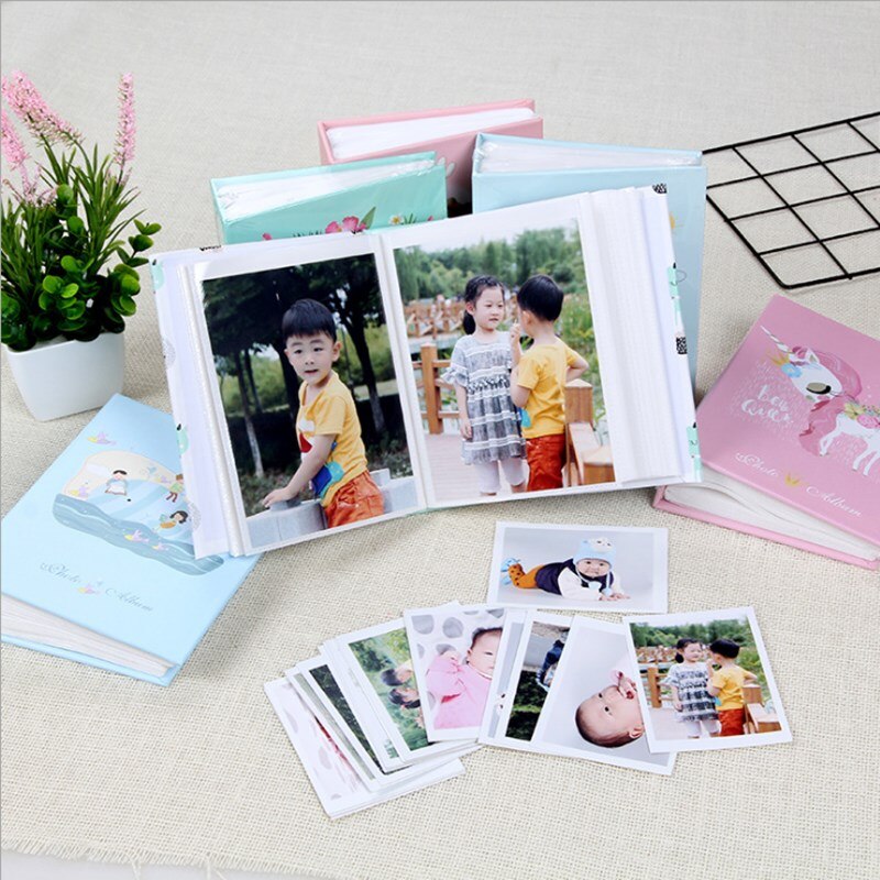 Children's Cartoon Photo Album 4D Large 6 Inch 100 Inset Album Photo 6 Inch Plastic Photo Album Studio