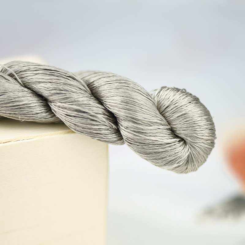 1pcs/400m silk embroidery thread / 100% silk thread /hand embroidery embroider cross stitch/leaden grey/8 pure colors: 2