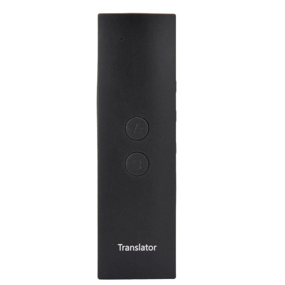 T6 Portable Smart Voice Translator Two-Way Real Time Translation Pocket Device for Learning Business T6: Black