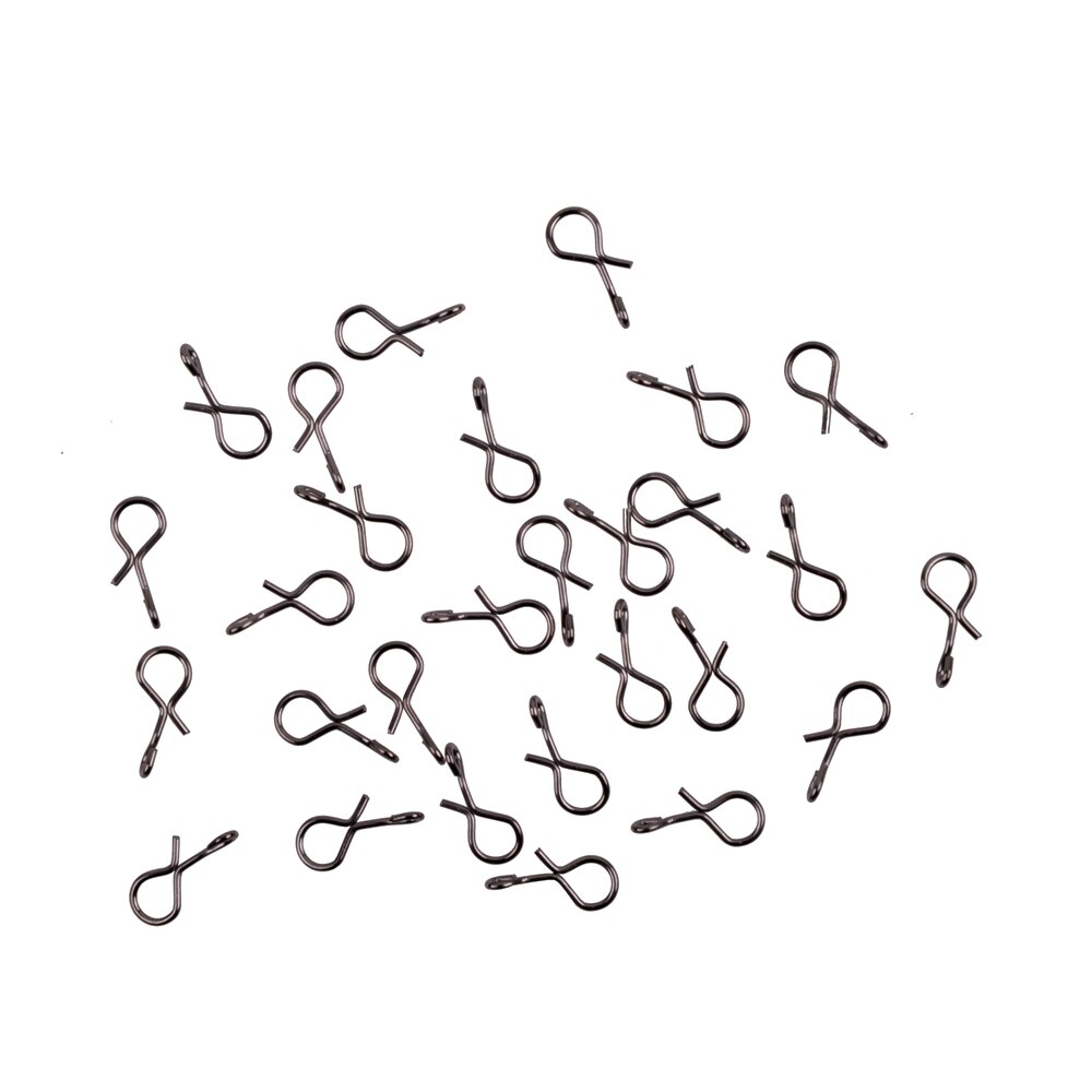 100/50 Stuks Rvs Vliegvissen Snap Quick Change Snelle Clip Voor Vliegende Haak Jig Aas Lock connector Visgerei