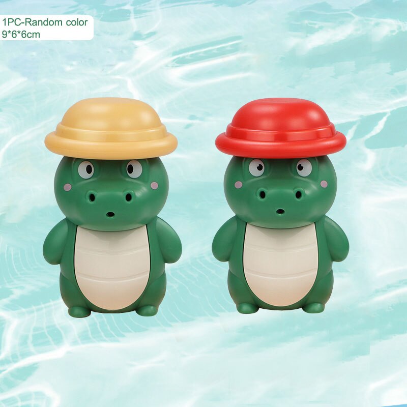 Baby Wind-up Duck Bath Water Toys for Children Bathing Beach Shower Water Juguete Classic Cute Cartoon Toys Infant Toddler: Crocodile