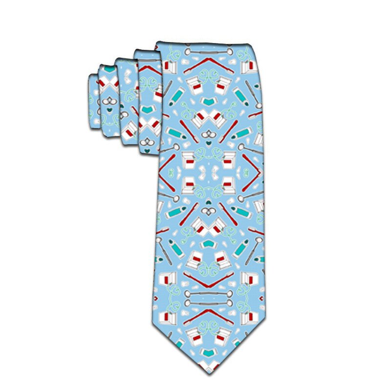 Klassiske polyester mænd slips printe hals slips 8cm blomster sjove slips til mænd formelt jakkesæt bryllupsfest gravatas: 05