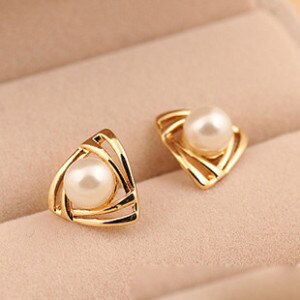 Koreaanse luxe clipoorbellen met imitatieparels, schattige retrooorbellen met oorclips voor dames, feest, bruiloft