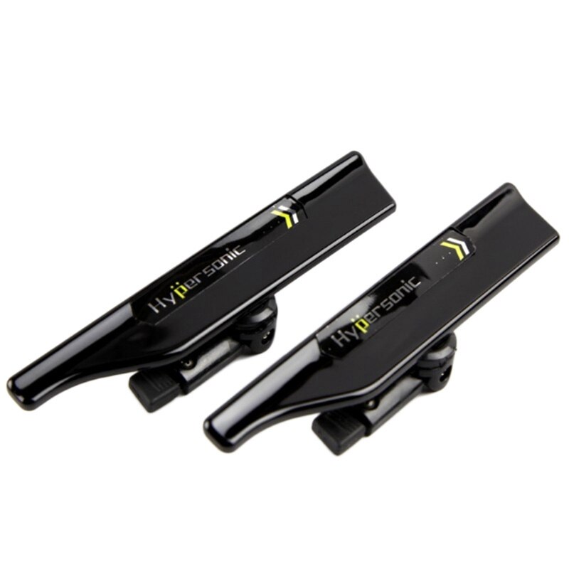 Hypersonic 2 pièces noir support d'essuie-glace pare-brise essuie-glace aile essuie-glace lame Spoiler Mate aile Auto voiture outil accessoires: Default Title