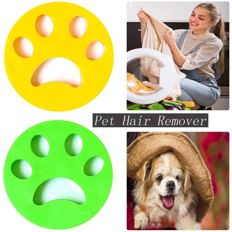 Dog Paw Shape Reusable Pet Hair Remover Anti-static Brush Fur Cleaning Brush Equipment Dust Brush Clothing Hair Stick