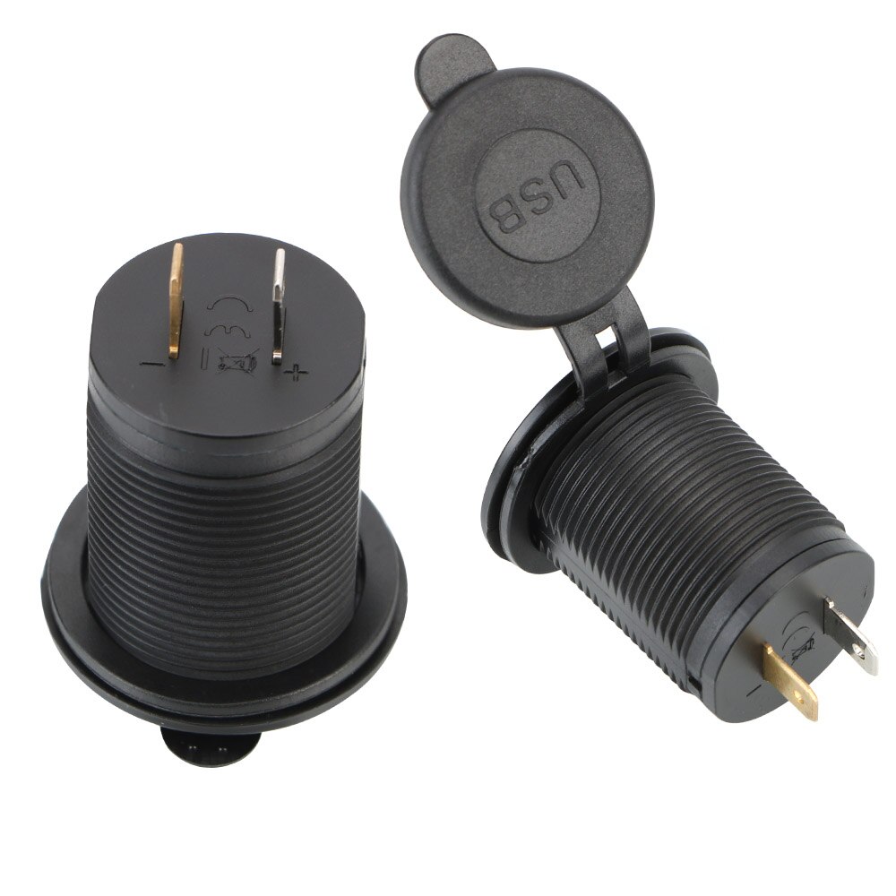 Led Light 12-24V Waterdichte Dual Usb Charger Outlet Adapter Stopcontact 3.1A Voor Auto Marine Motorfiets Truck