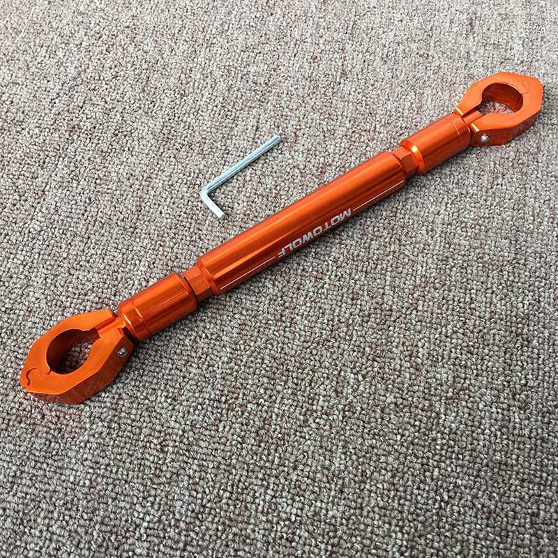 Moto Motorcycle Bracket Multi-functional 22mm Control Very Fresh Cross Bar And Watch scooter accessories: Orange