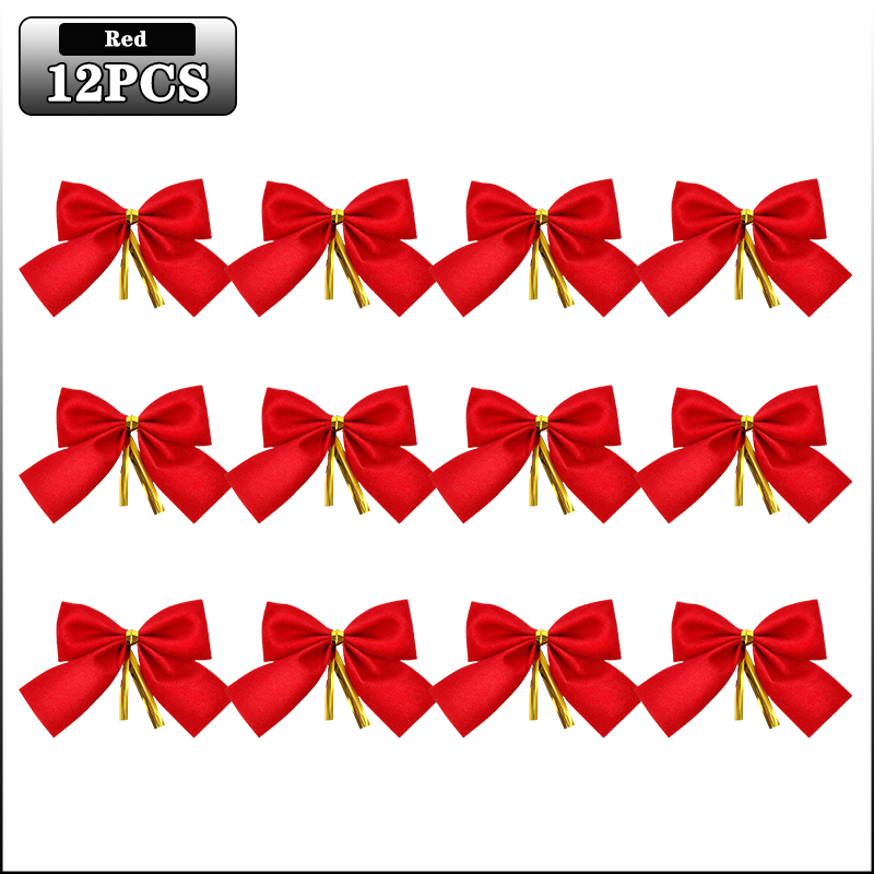 12–60 Stück Mini-Weihnachtsbaum-Band-Schleifen, Ornamente, dekorative Schleifen für Kranzdekoration und Urlaubs-Geschenkverpackungszubehör: Minze