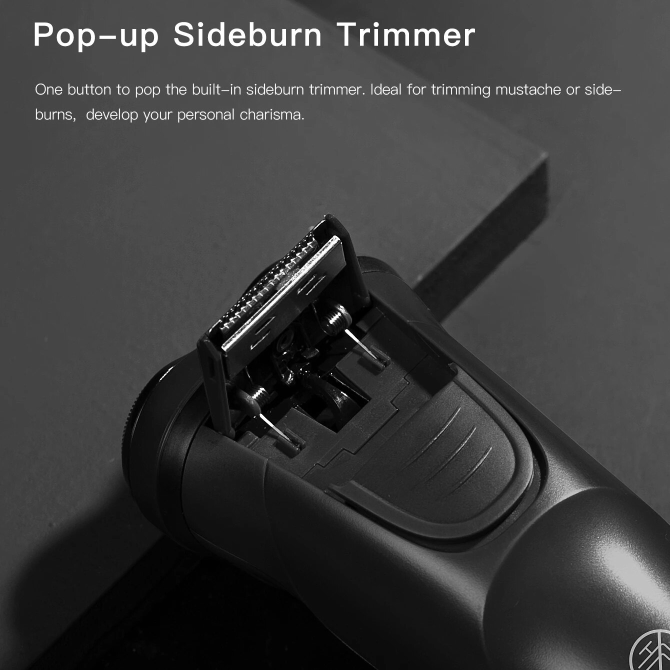 Enchen warrior elektrorasierer, bartrasierer für männer, usb-wiederaufladbar, tragbar, 3d bewegliche klingen, trocken- und nasshaartrimmer
