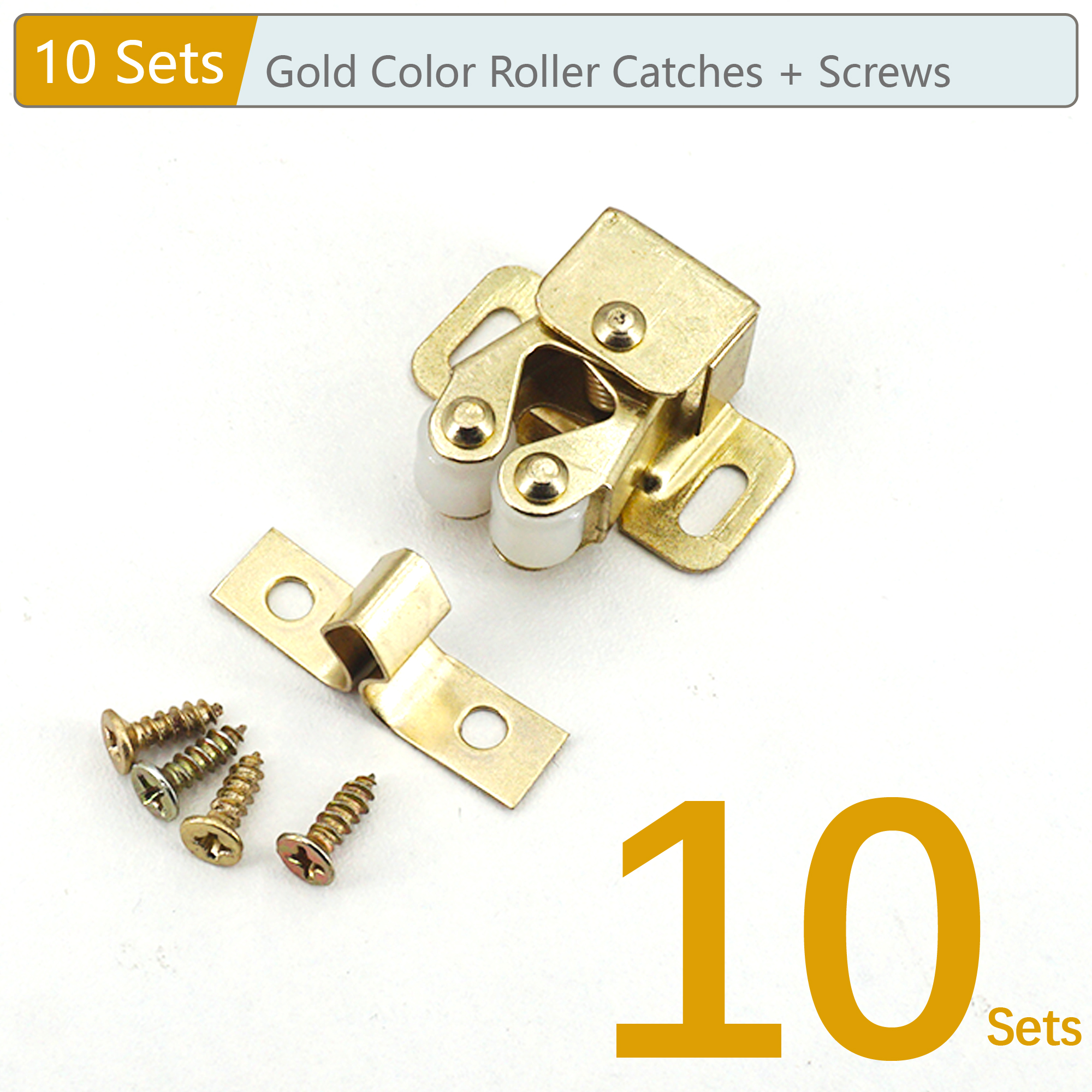 10/5/2 Sets Cabinet Roller Catch Door Stop Closer Stoppers Damper Buffer Clasp Latch for Wardrobe Cupboard Furniture Hardware: Pink