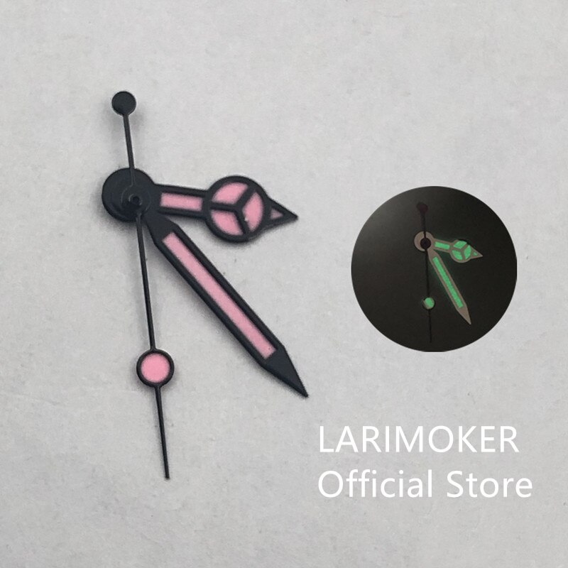 Larimoker Juiste NH35 NH36 Beweging Groen Licht-Emitting Steriele C3 Voor Man Mechanische Horloges Accessoires