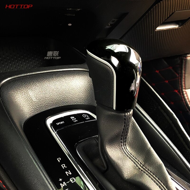 Para Toyota Corolla , caja de cambios, tapa de palanca de cambios y ABS, pomo de palanca de cambios de dos colores pegado con lentejuelas