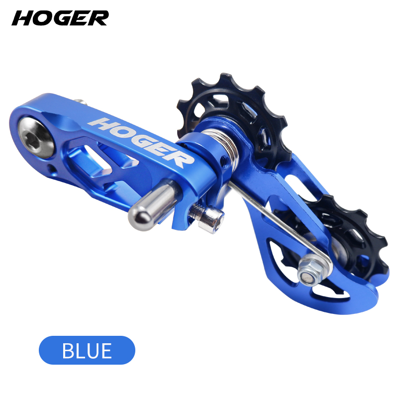 HOGER MTB Dirt Jump Single Speed Mountain Bike Chain Tensioner XC DJ AM DH Chain Guide Bicycle Accessories CNC Machining Pulley: Red