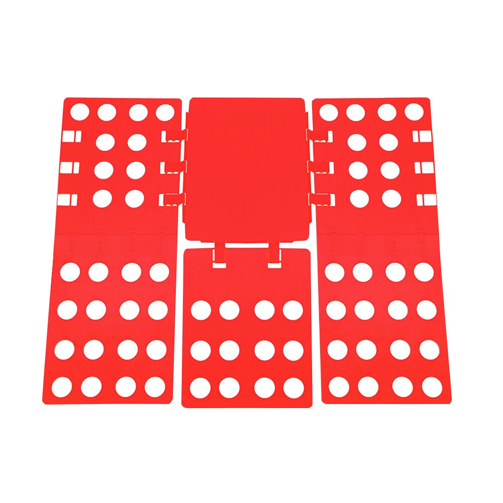 Tøj folde bord plast klud arrangør folde tøj bord skjorte arrangør t shirt mappe bord til hjemmet opbevaringsværktøjer: Rød