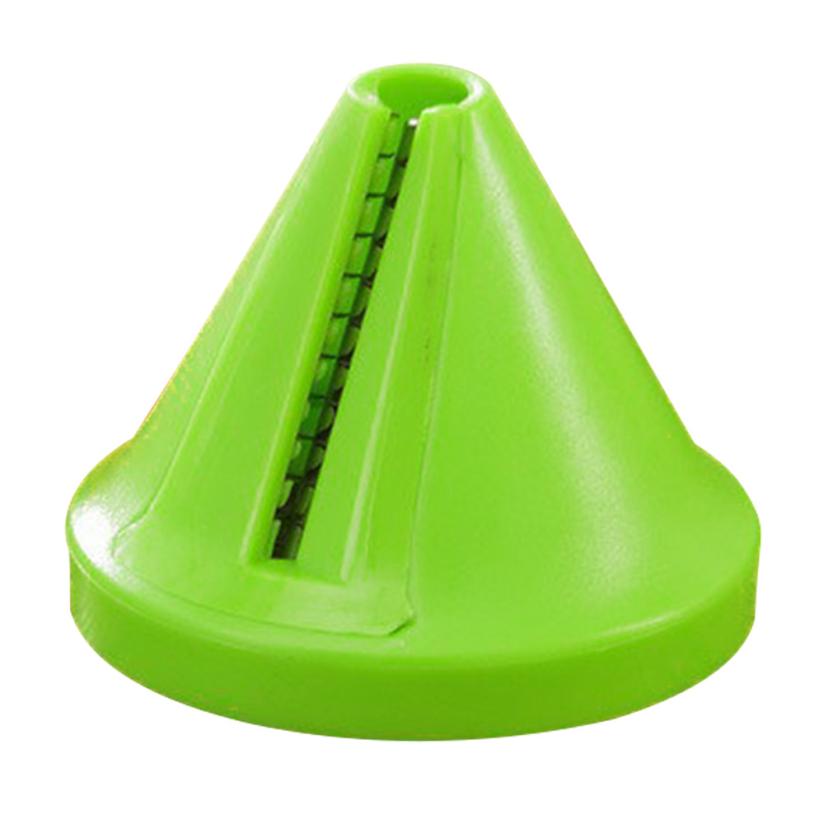 Geraspte Apparaat Keuken Trechter Model Spiral Slicer Groente Shred Wortel Radijs Cutter: Green