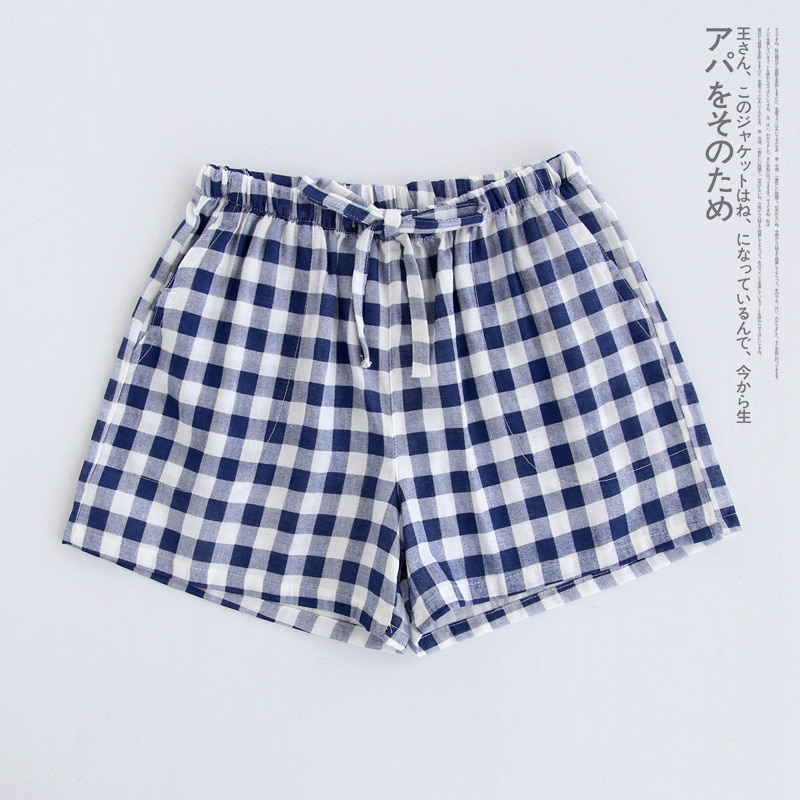 Mignon été fonds de sommeil coton pyjama Shorts femmes cordon pyjama pantalon lâche 8 couleur pyjamas taille élastique B87801