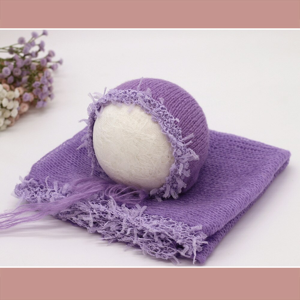 Ropa de fotografía para niños y recién nacidos, gorro de envoltura de encaje, accesorios de fotografía para sesión de estudio, accesorios de ropa: 4