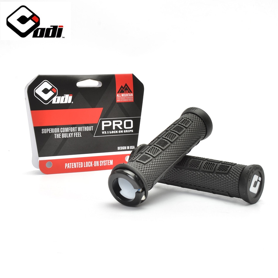 ODI Bicycle Lock on Grips for MTB Mountain Bike Handlebar Cover Alluminium Alloy+Silica Gel Road Bike Grips Bicycle accessories: WHITE