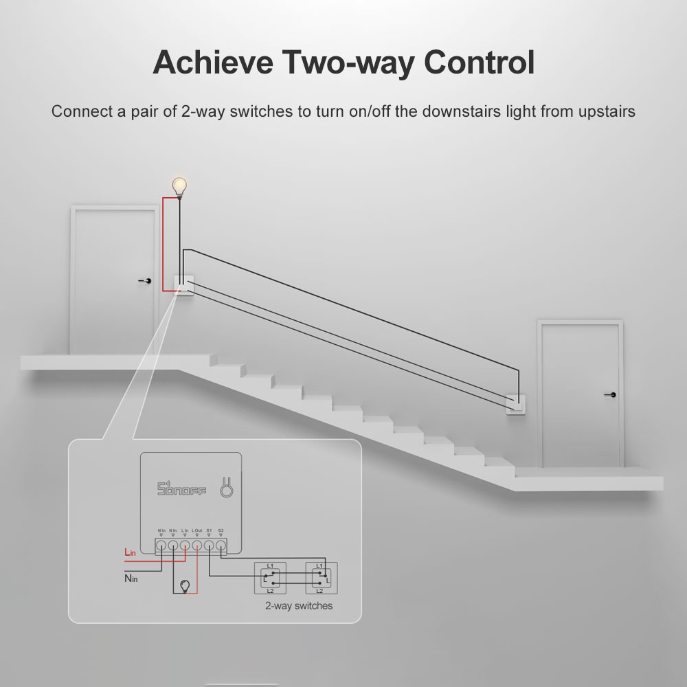 Itead SONOFF Mini Wifi Clever Relais 2 Weg Schalter Drahtlose e-WeLink APP Fernbedienung Licht Schalter 220V an aus Schalter