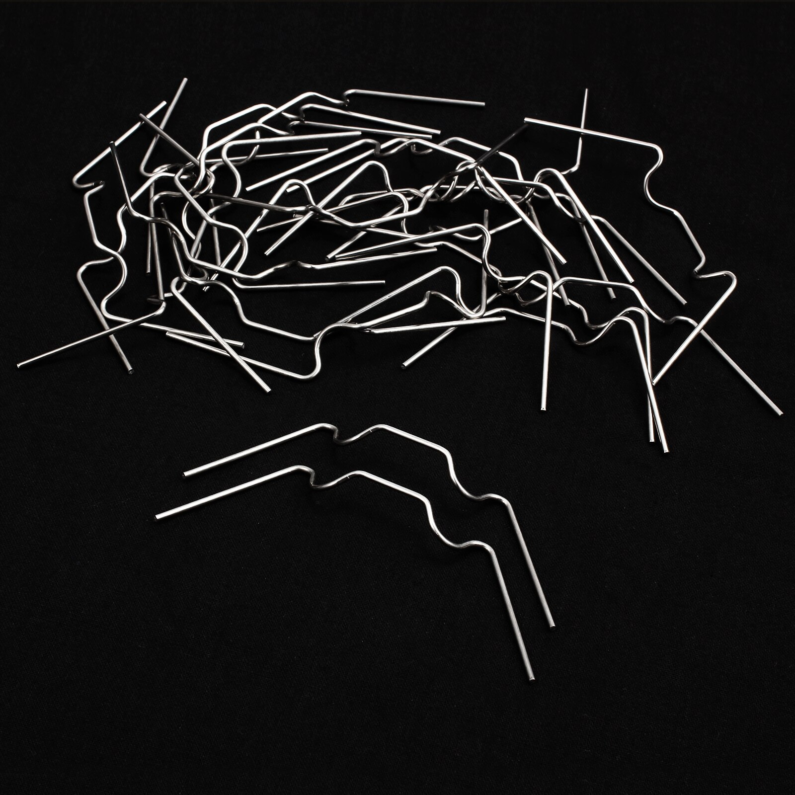 PROSTER 50Pcs Galvanized Steel Spring Wire Glazing Clips Strong Holding Clamps Not Easy to Deform Fittings for Greenhouse